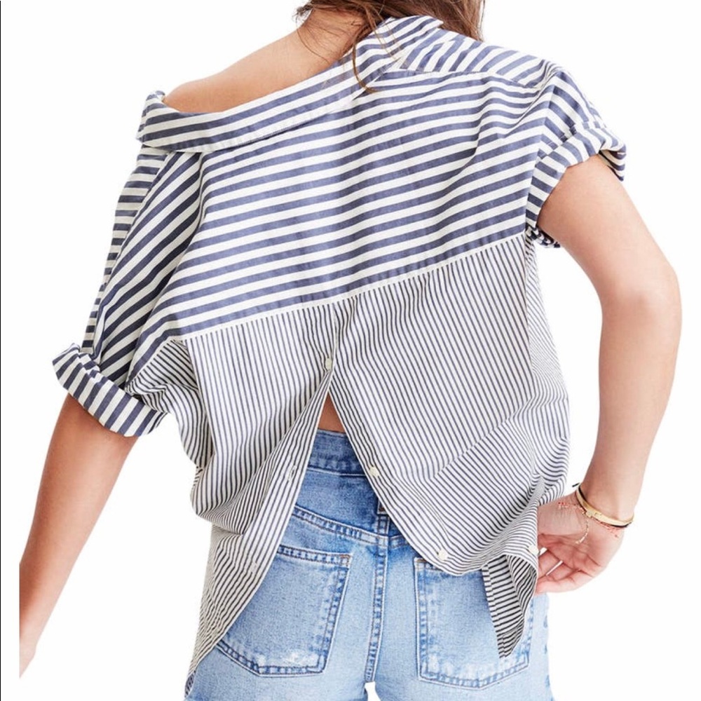 Madewell stripe courier shirt